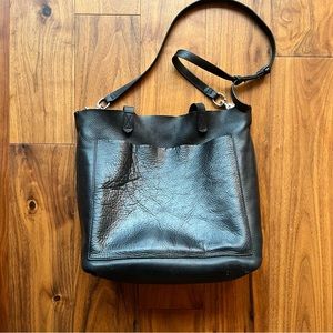 Madewell Medium black Transport tote